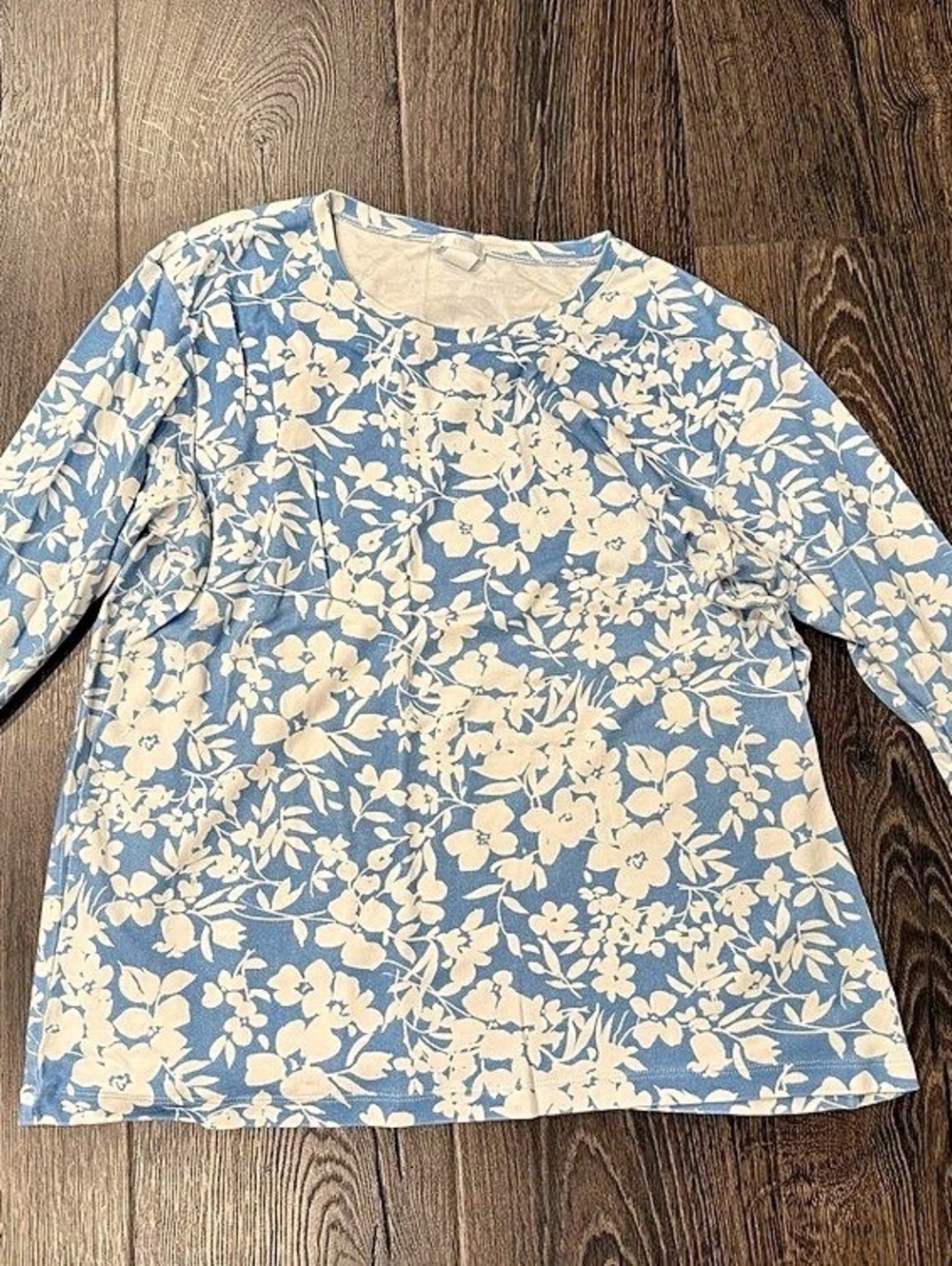 LAKE Pima Crew Long-Long Set in Garden Floral